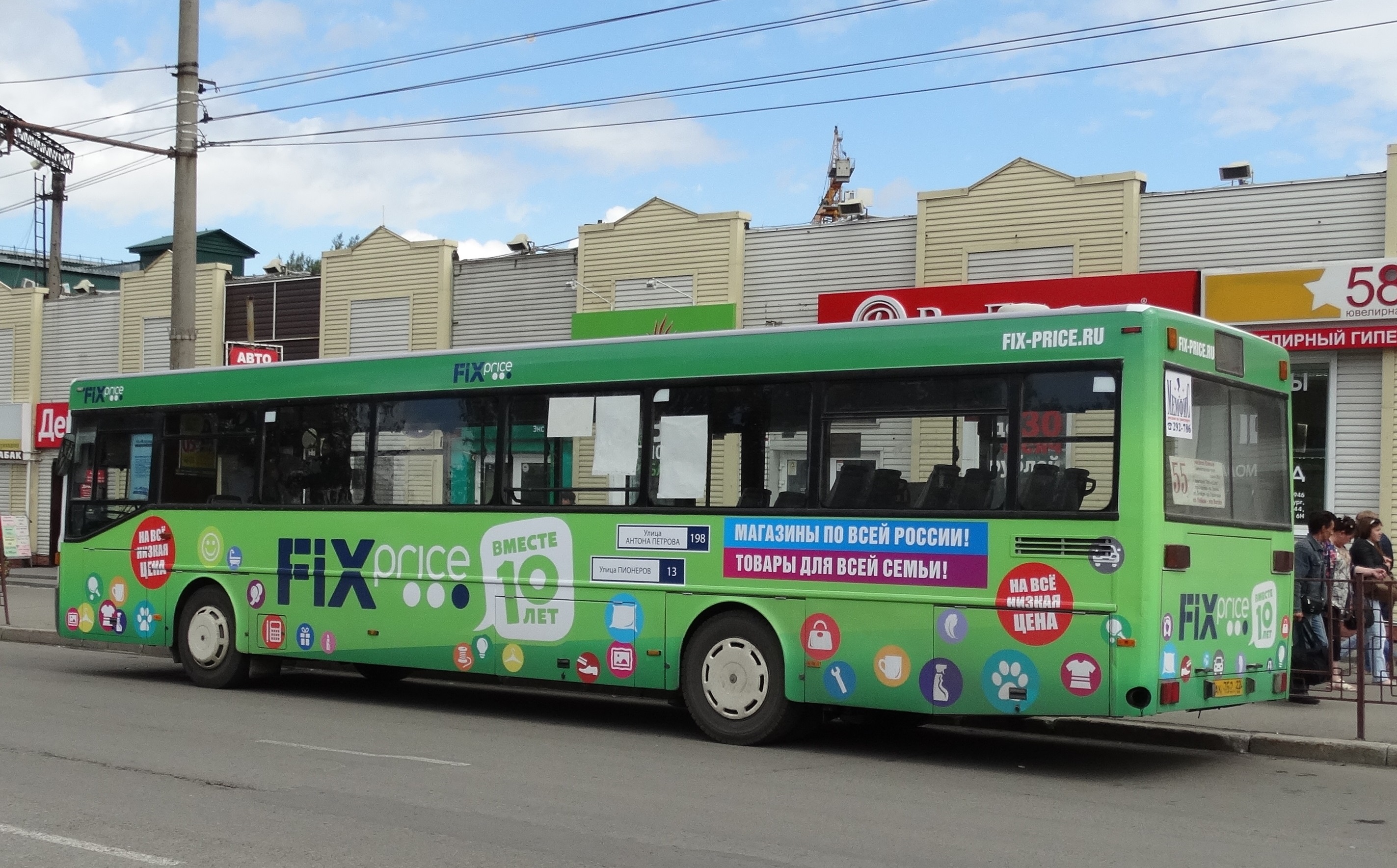 Транзитная реклама на городских автобусах в Барнауле